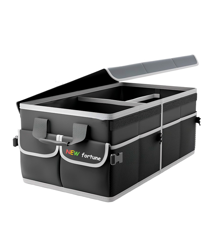 حقيبة تخزين صندوق السيارة متينة متعددة الأقسام وقابلة للطي H-09