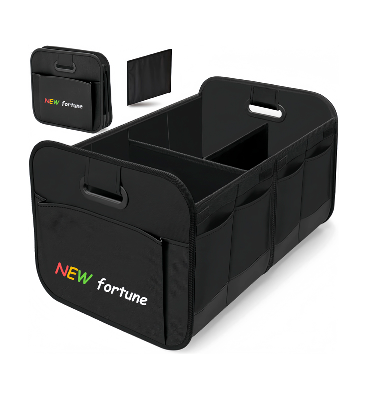 حقيبة تخزين صندوق السيارة H-12 قابلة للطي ومتعددة الأقسام مع مقابض معززة
